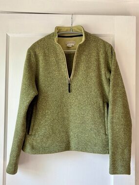 Royal Robbins Light Green Fleece 1/4 zip Pullover